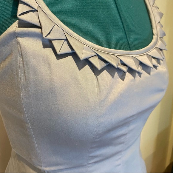 NWT Nine West Dew Drop Fit & Flare Silver Tank Dress Size 12 - Picture 3 of 15